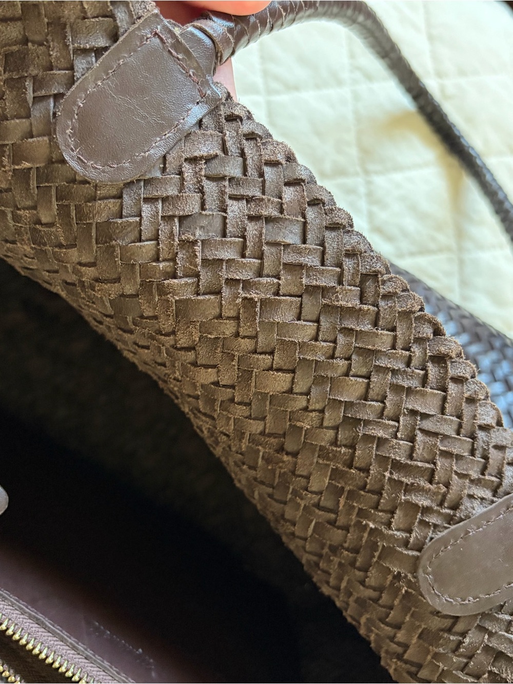 Madewell Black Woven Leather Tote - Picture 5 of 6